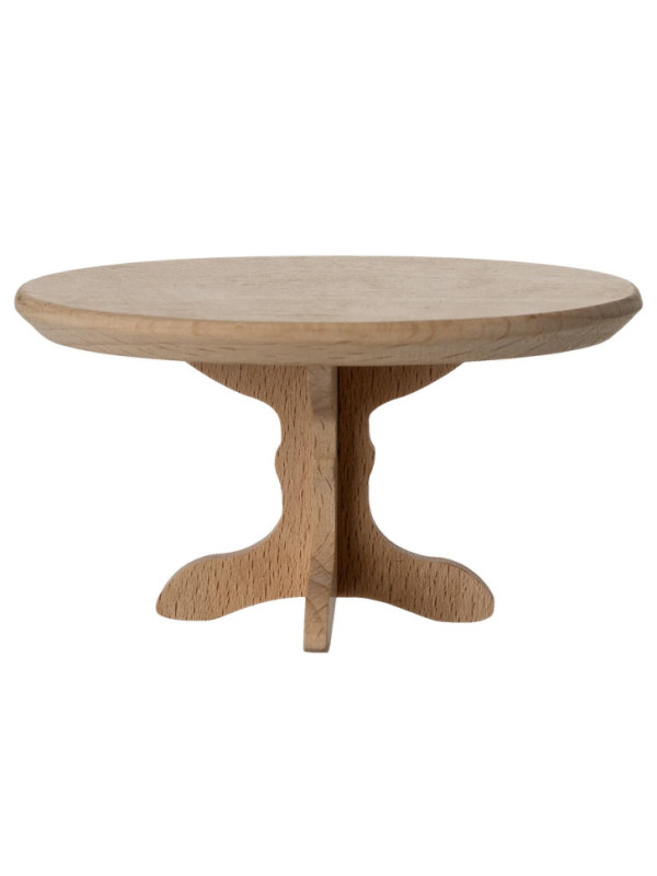 MESITA DE CAFÉ OVAL DE MADERA PARA RATONCITOS, MAILEG