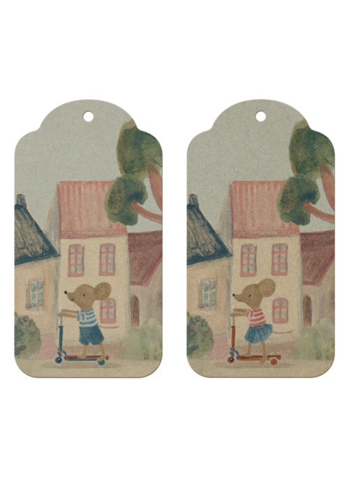 ETIQUETAS DE REGALO RATONCITO (12 UNIDADES), MAILEG