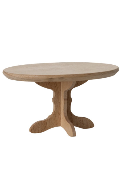 MESITA DE COMEDOR OVAL DE MADERA PARA RATONCITOS, MAILEG