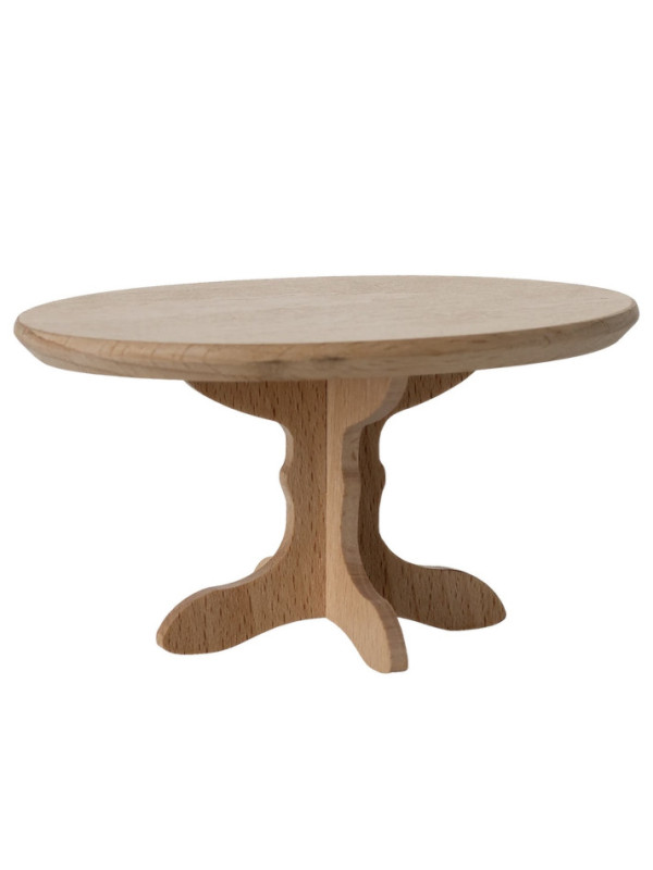 MESITA DE COMEDOR OVAL DE MADERA PARA RATONCITOS, MAILEG