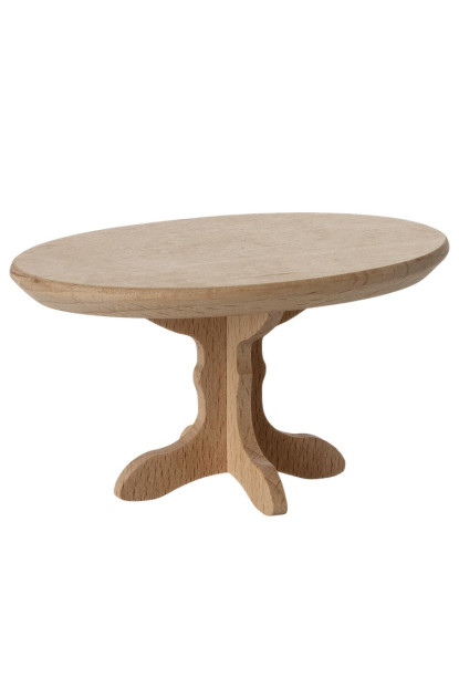 MESITA DE CAFÉ OVAL DE MADERA PARA RATONCITOS, MAILEG