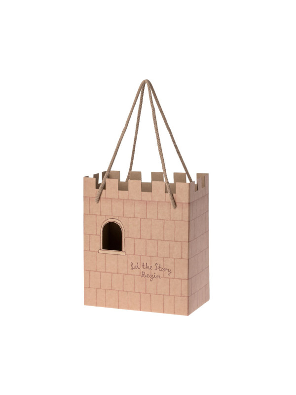 BOLSA EN FORMA DE CASTILLO ROSA, MAILEG
